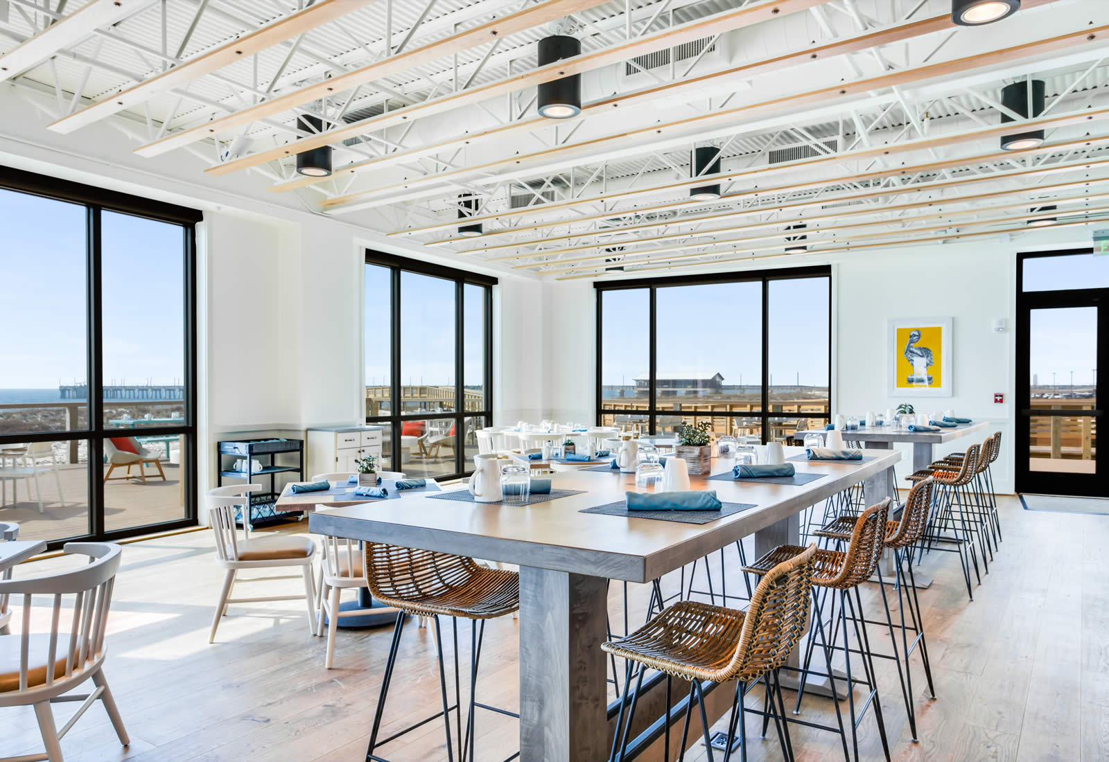 Foodcraft dining area with Gulf views